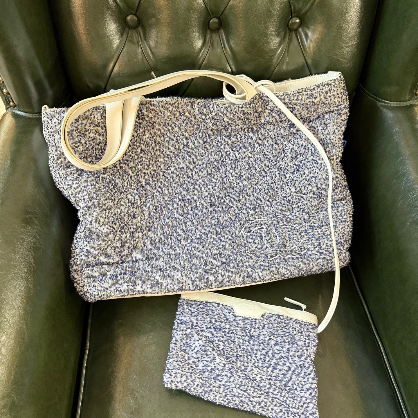 Chanel - Deauville Beach Tote - Tweed - Multicolour - (large)
