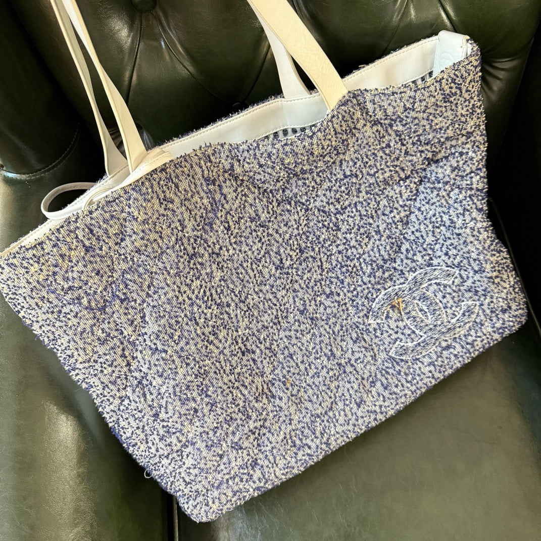 Chanel - Deauville Beach Tote - Tweed - Multicolour - (large)