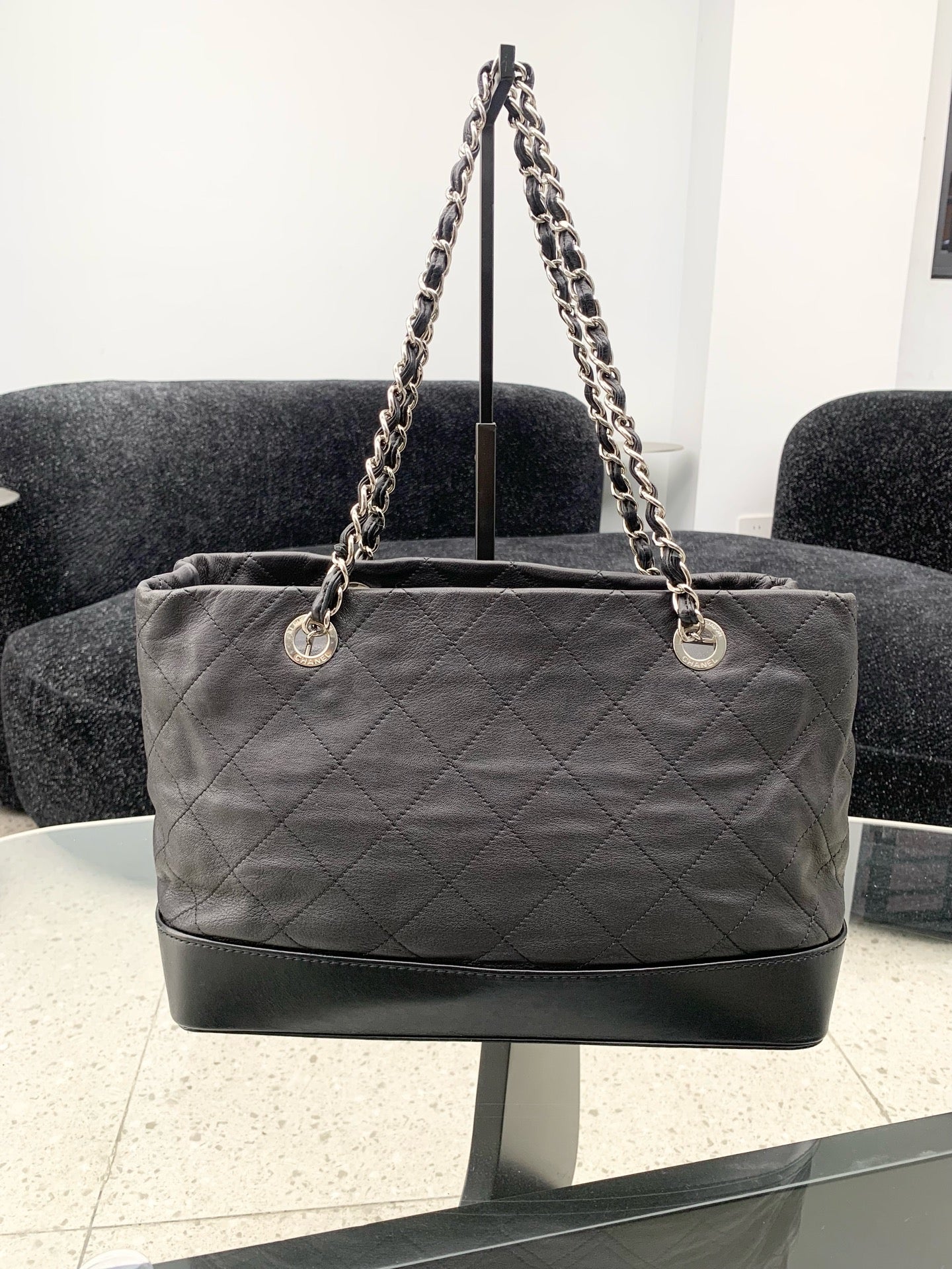 Chanel - Deauville - Calfskin - Black - (medium)