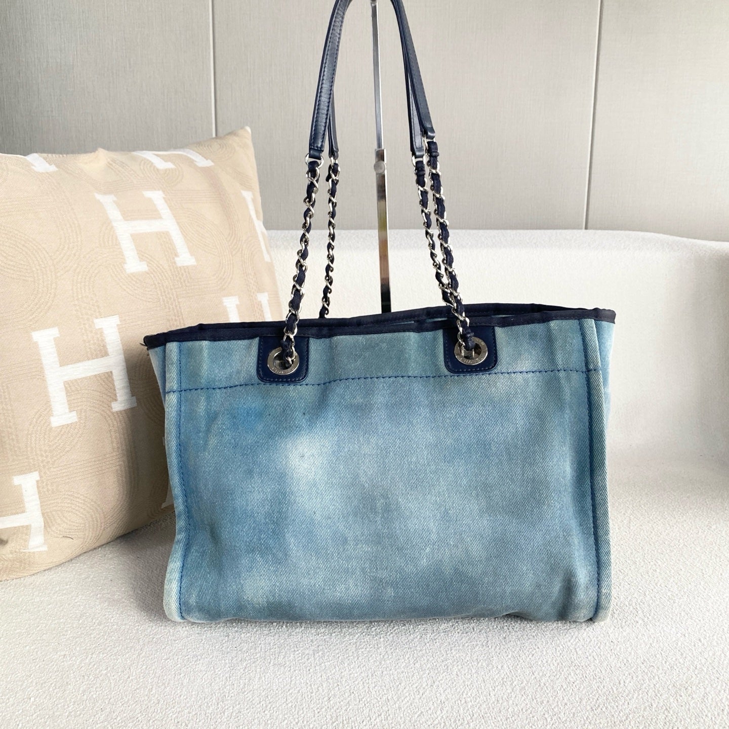 Chanel - Deauville - Cloth - Blue - (Large)