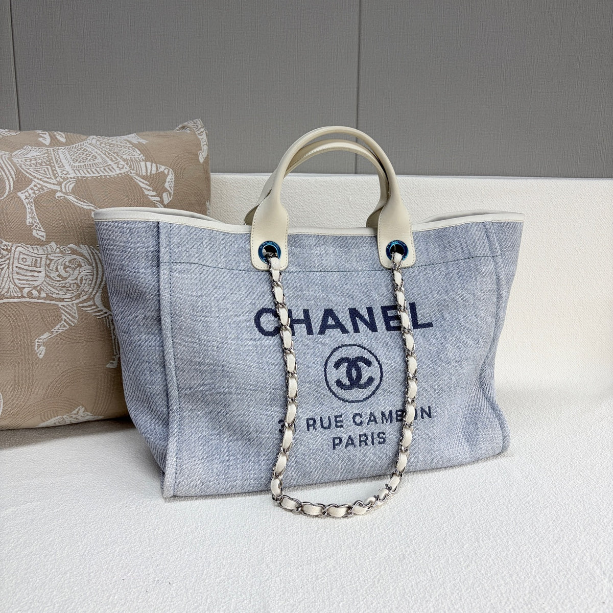 Chanel - Deauville - Cloth - Blue - (Large)