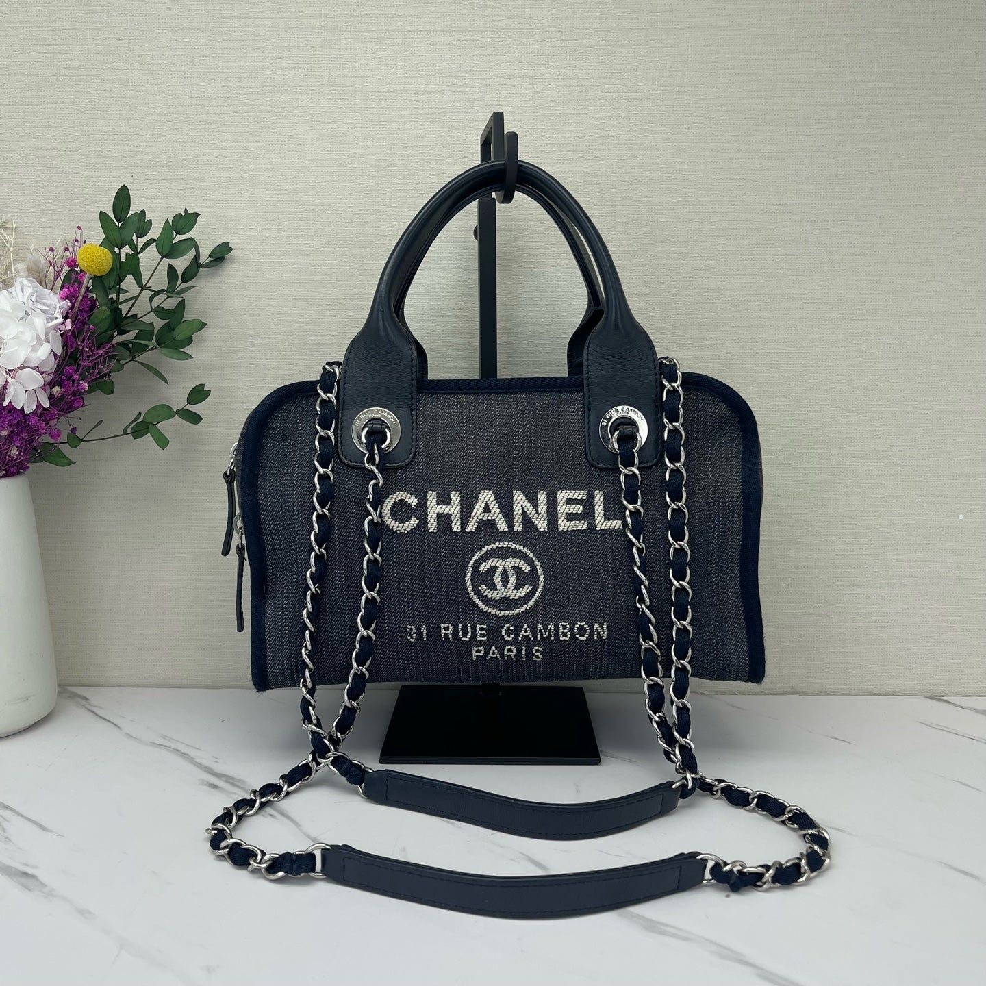 Chanel - Deauville - Cloth - Blue - (medium)