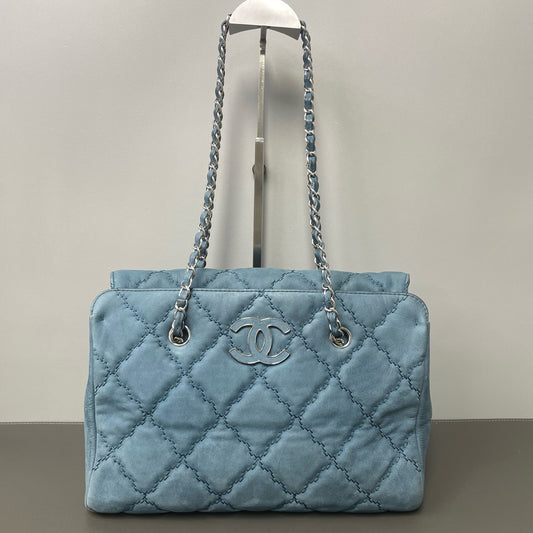 Chanel - Deauville - Suede - Blue - (medium)