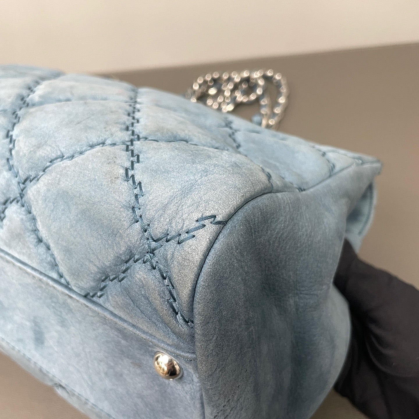 Chanel - Deauville - Suede - Blue - (medium)