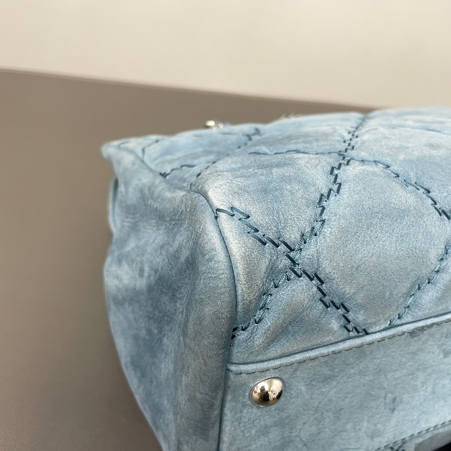 Chanel - Deauville - Suede - Blue - (medium)