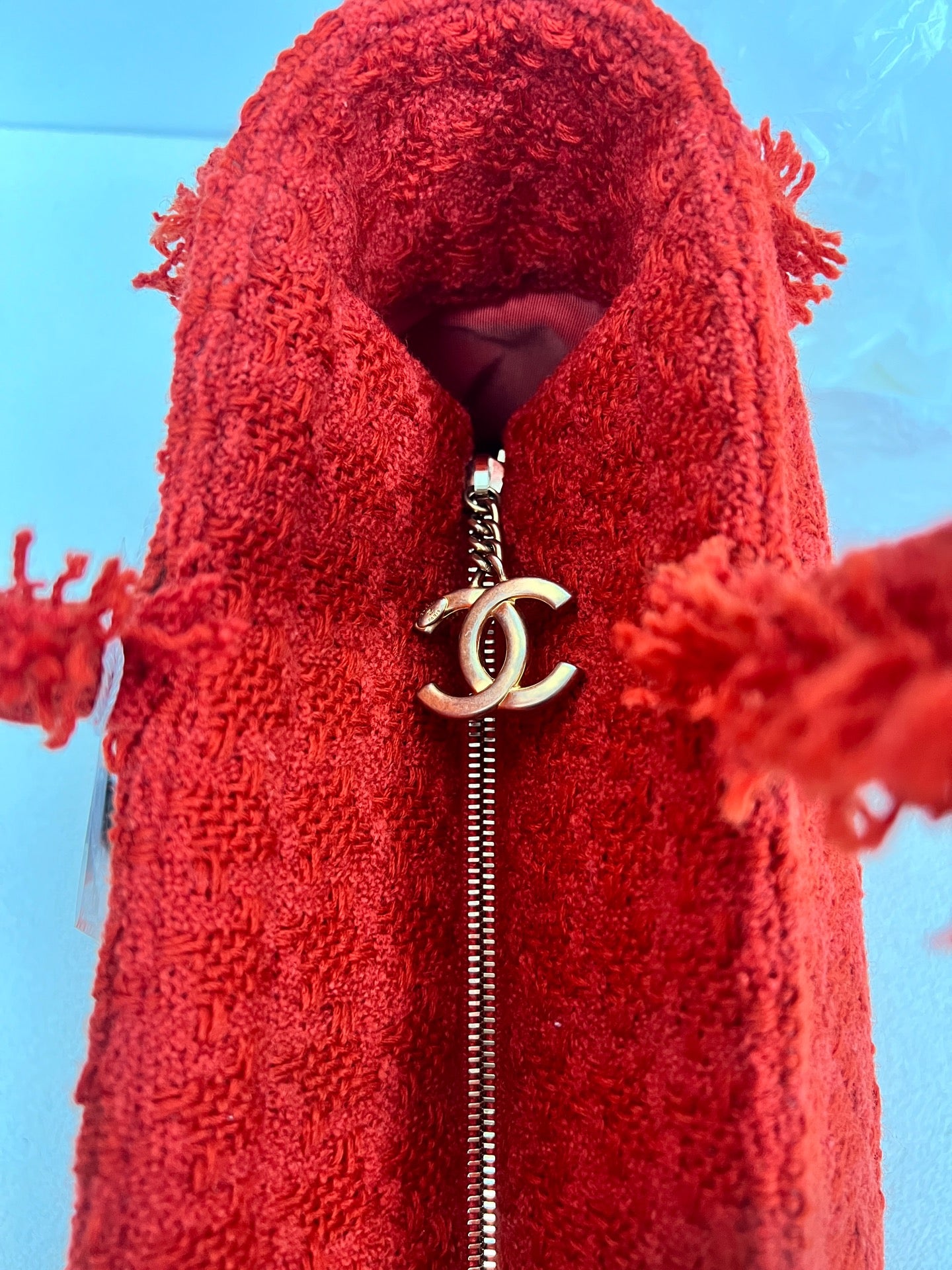 Chanel - Deauville - Tweed - Red - (medium)