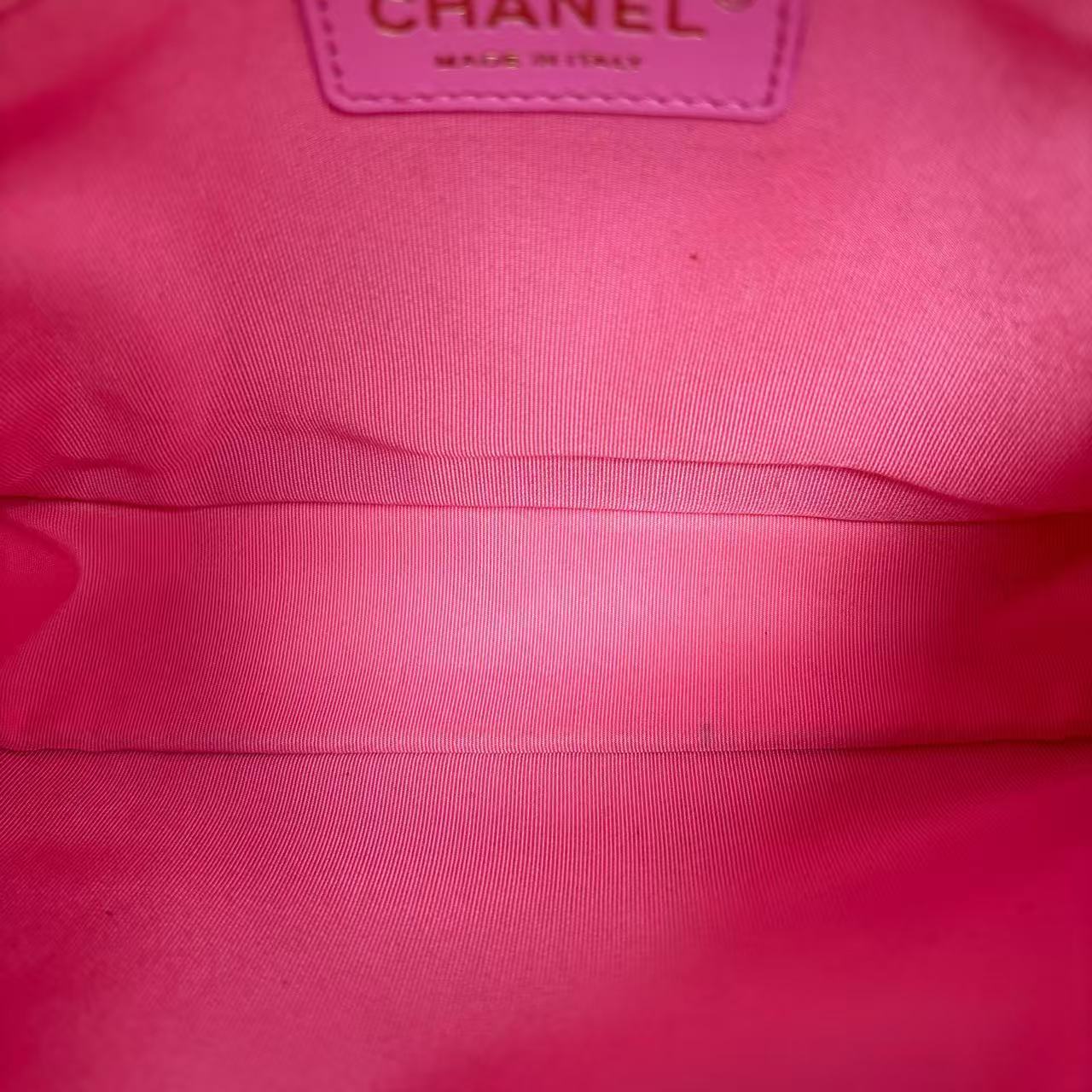 Chanel - Denim Messenger Bag - Denim - Pink - (Mini)