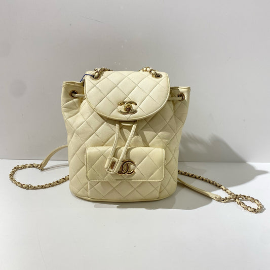 Chanel - Duma - Leather - Beige - (small)