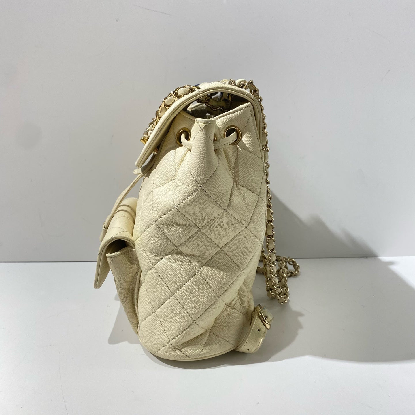 Chanel - Duma - Leather - Beige - (small)
