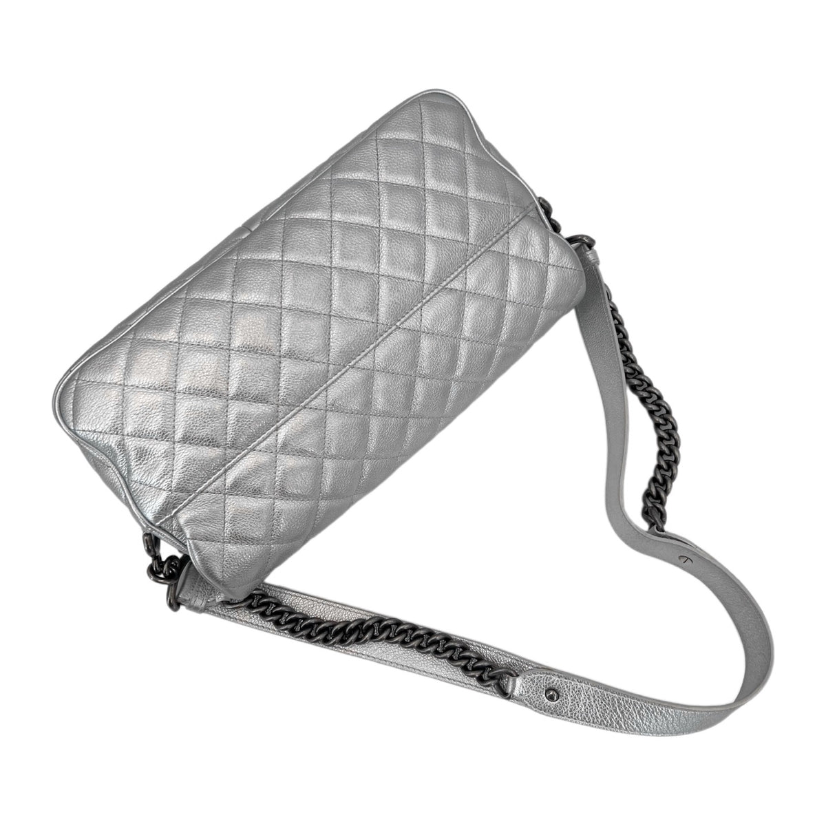 Chanel - Easy CF - Leather - Silver - (large)