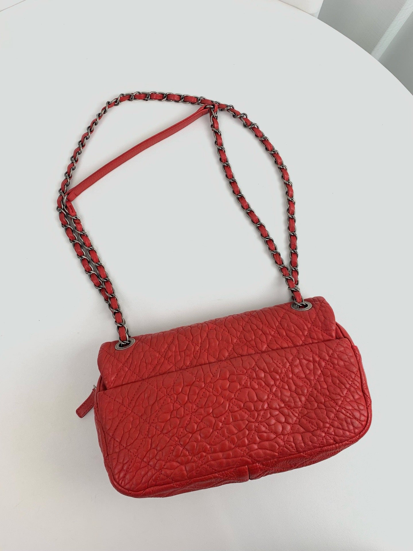 Chanel - Easy Flap - Calfskin - Red - (medium)