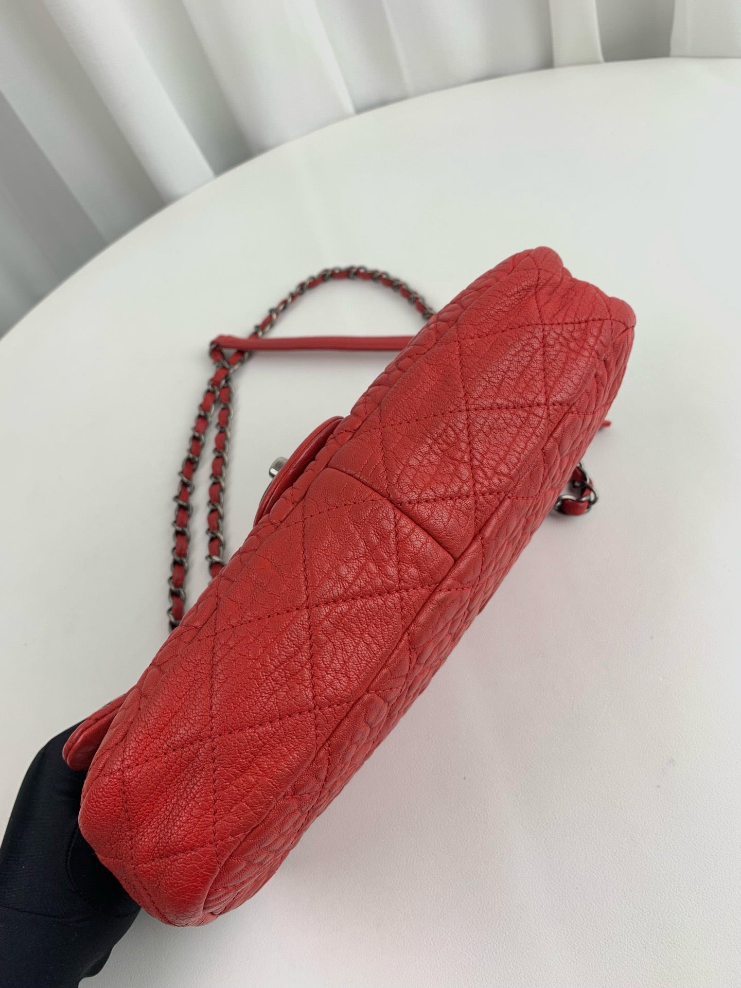 Chanel - Easy Flap - Calfskin - Red - (medium)