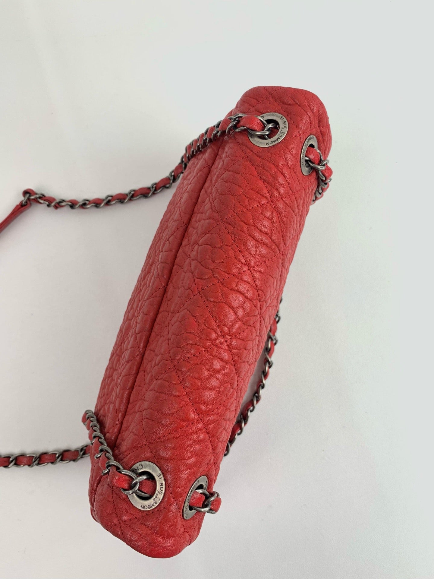 Chanel - Easy Flap - Calfskin - Red - (medium)