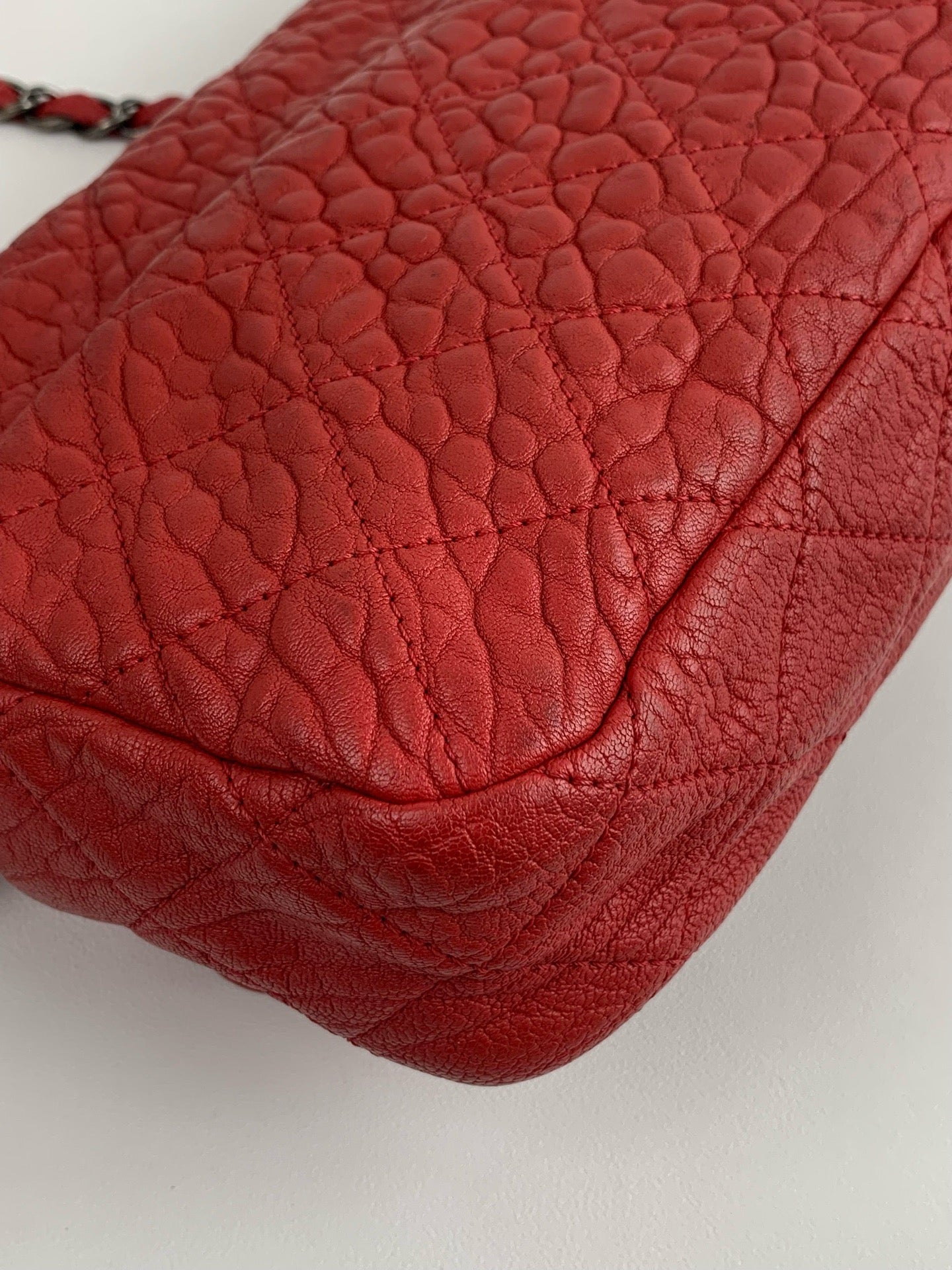 Chanel - Easy Flap - Calfskin - Red - (medium)