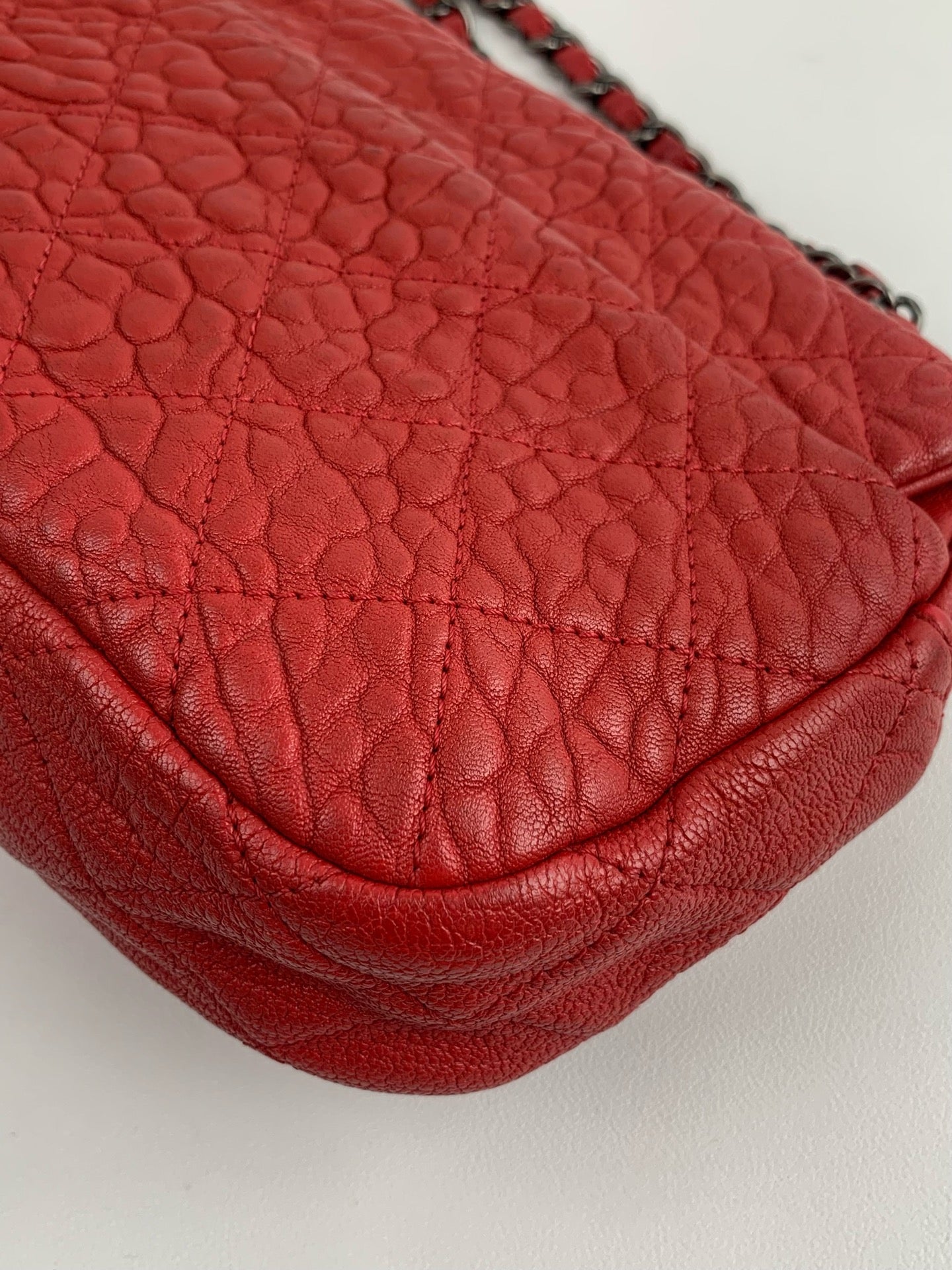 Chanel - Easy Flap - Calfskin - Red - (medium)