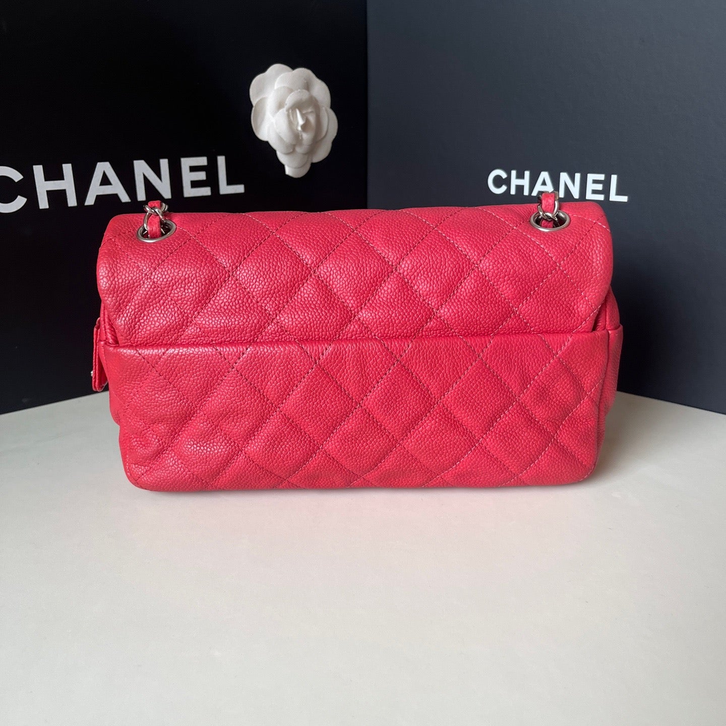 Chanel - Easy Flap - Calfskin - Red - (small)
