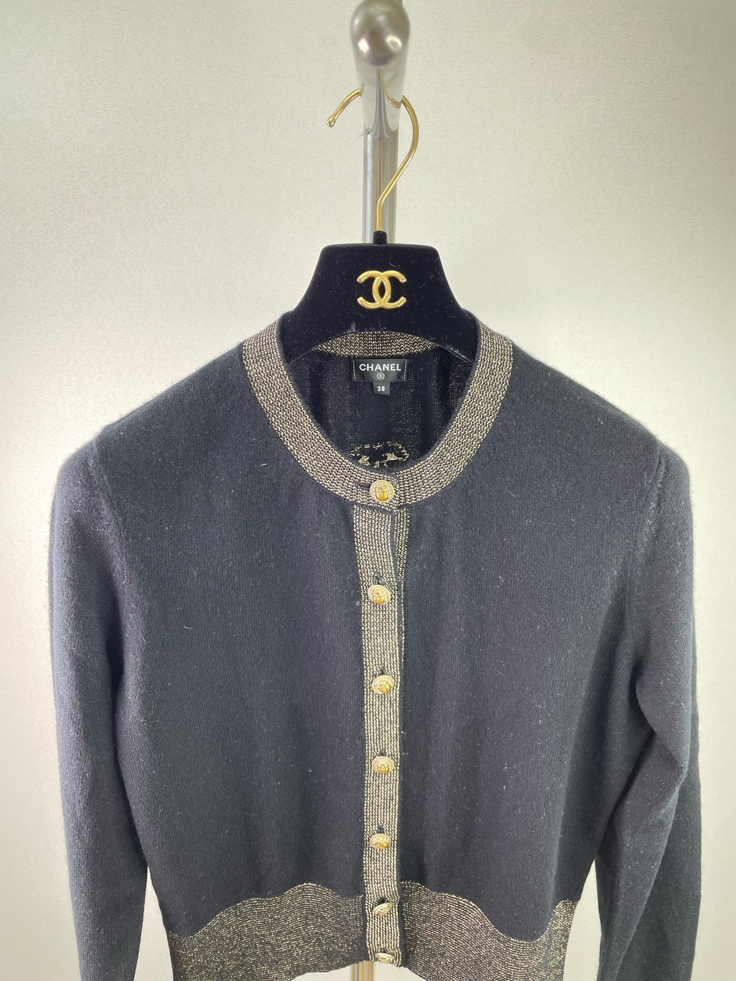 Chanel - Egypt Series - Cashmere - Black - (38)