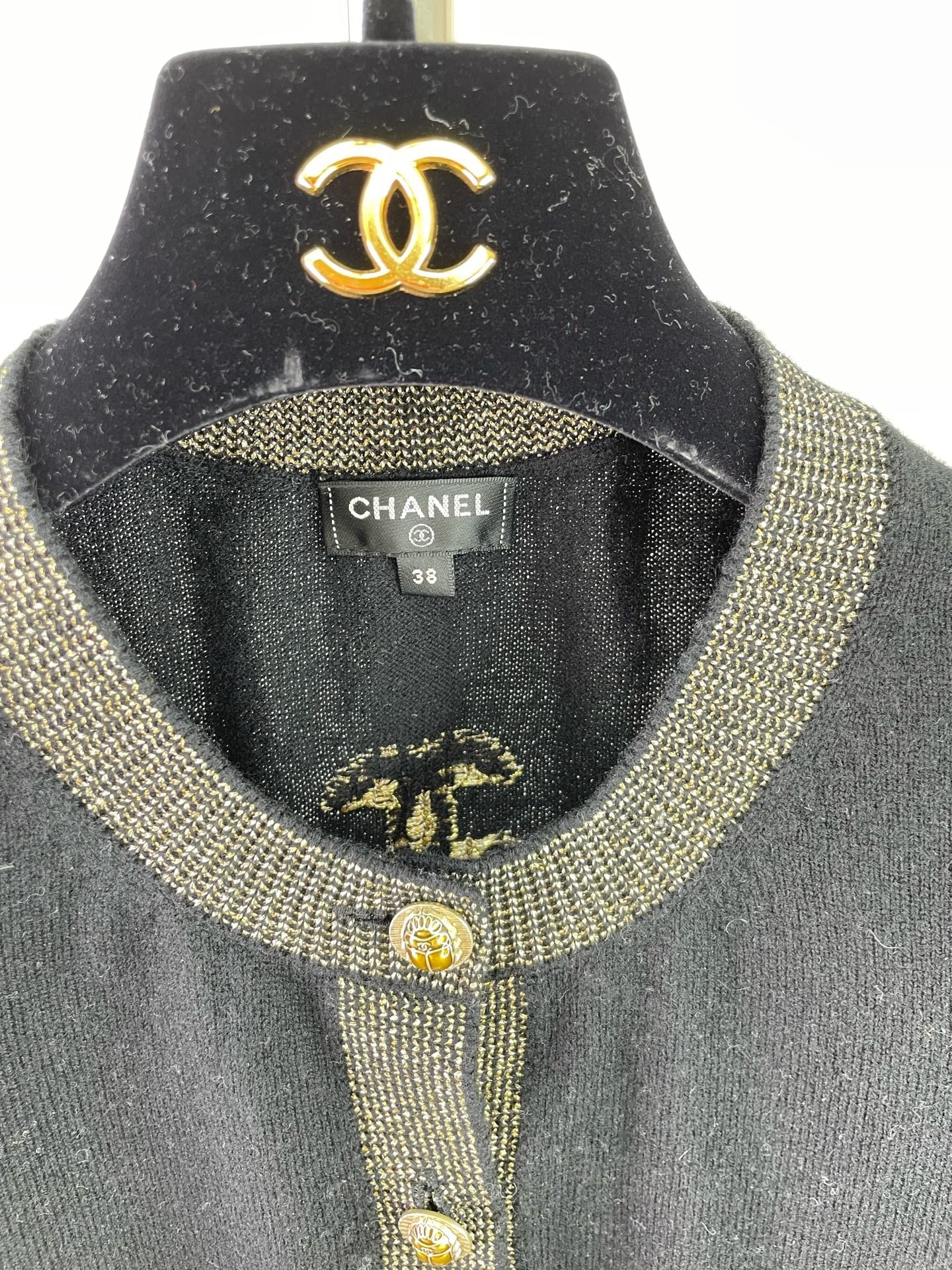 Chanel - Egypt Series - Cashmere - Black - (38)