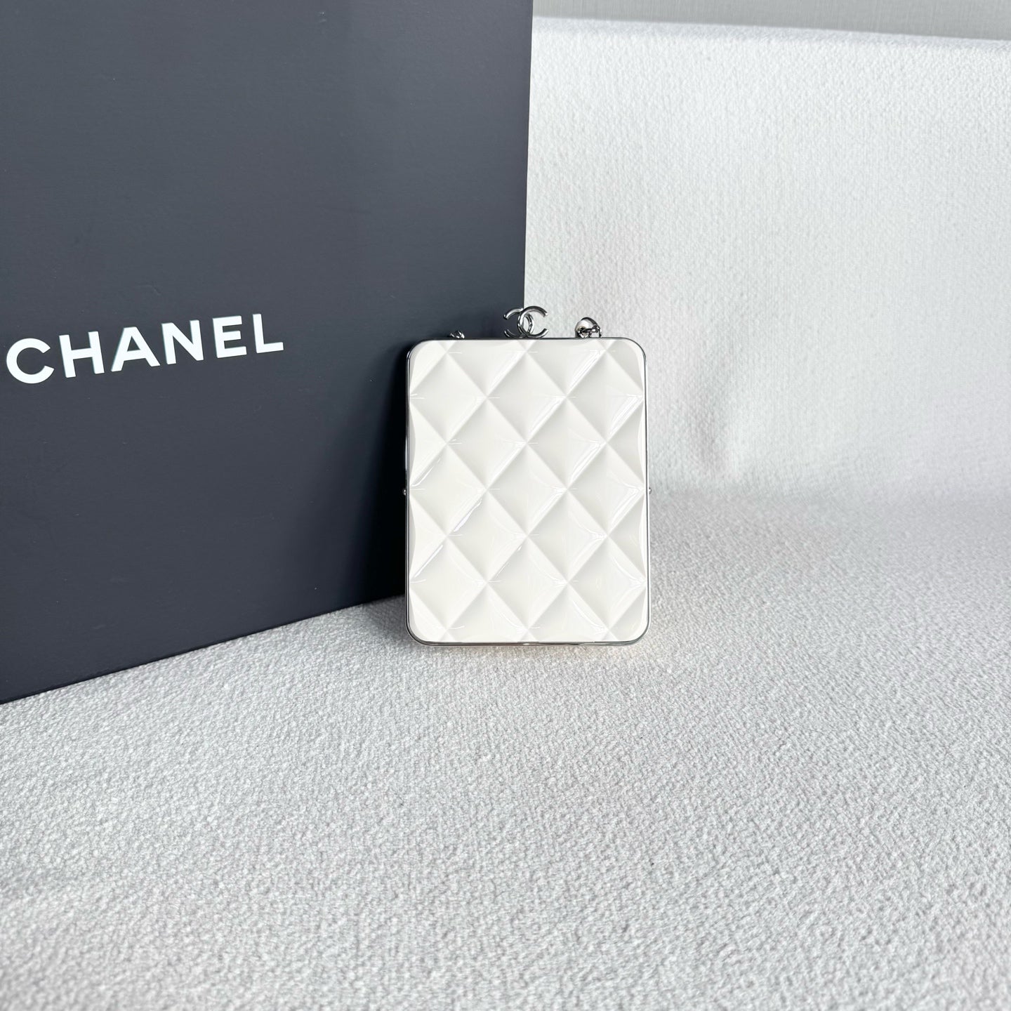 Chanel - Evening Bag - Leather - White - (mini)