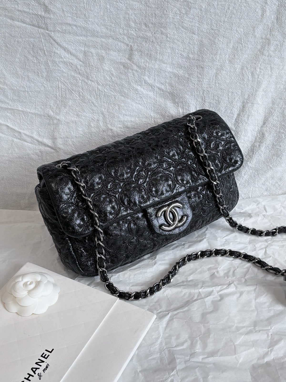 Chanel - Flap Bag - Leather - Black - (small)