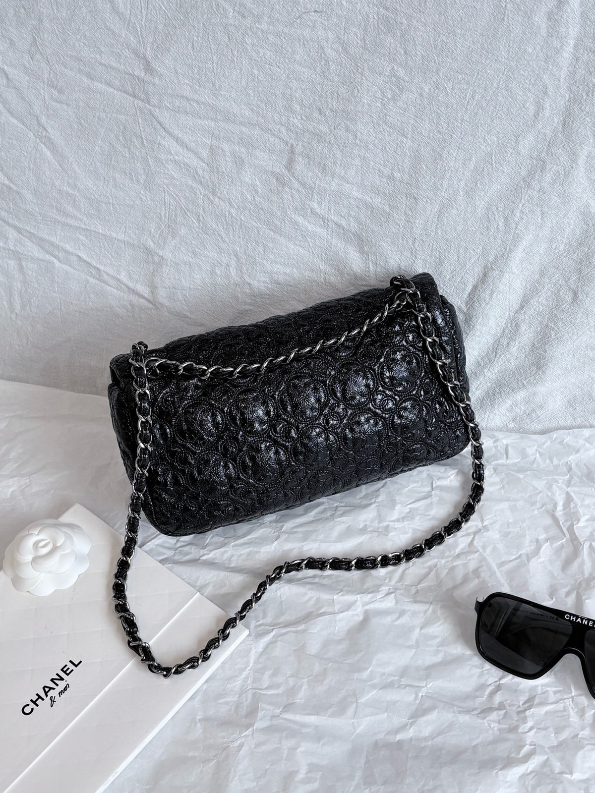 Chanel - Flap Bag - Leather - Black - (small)