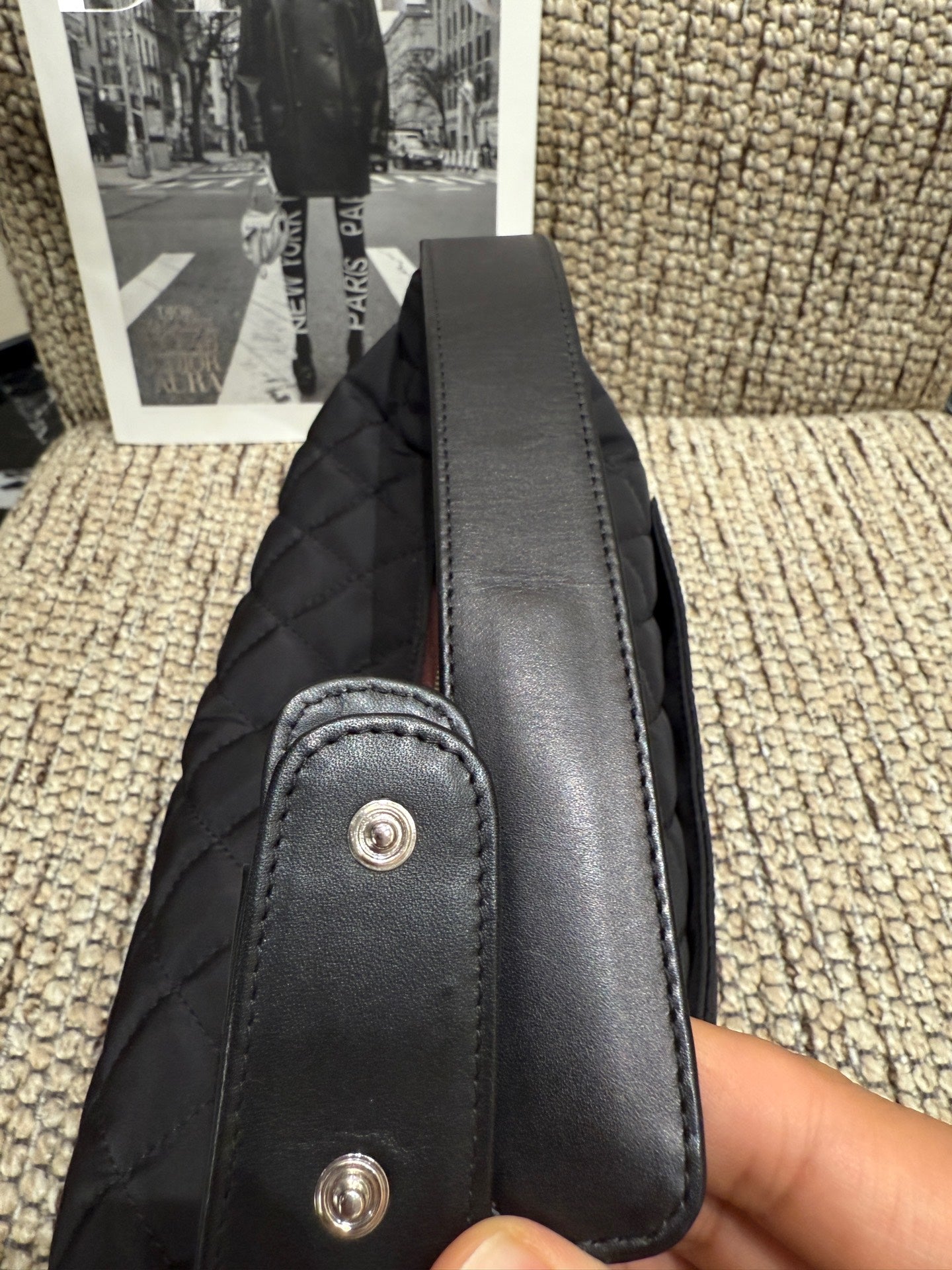 Chanel - Flap Bag - Polyester - Black - (Other)