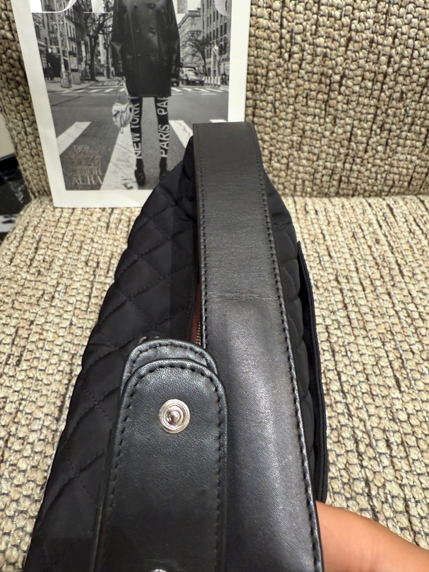 Chanel - Flap Bag - Polyester - Black - (Other)