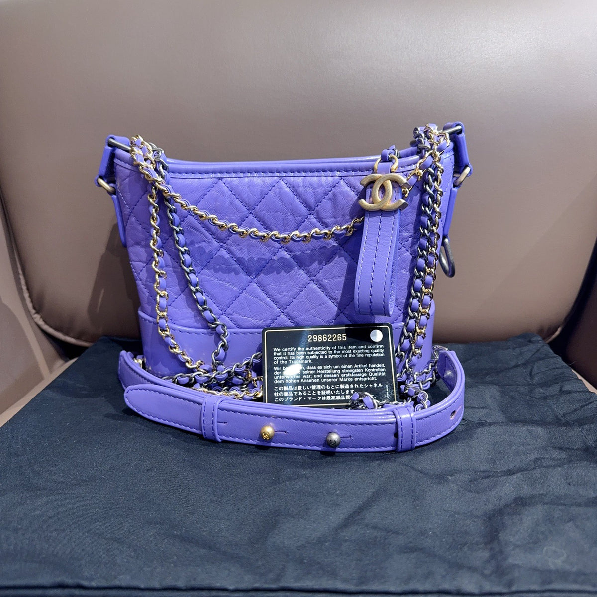 Chanel - Gabrielle 29 - Leather - Purple - (29)