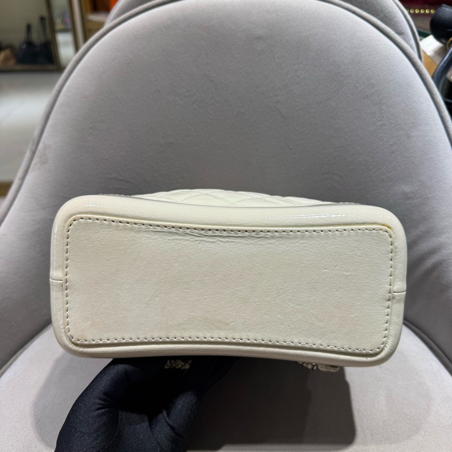 Chanel - Gabrielle Backpack - Aged calfskin and smooth leather - Beige - (Small)