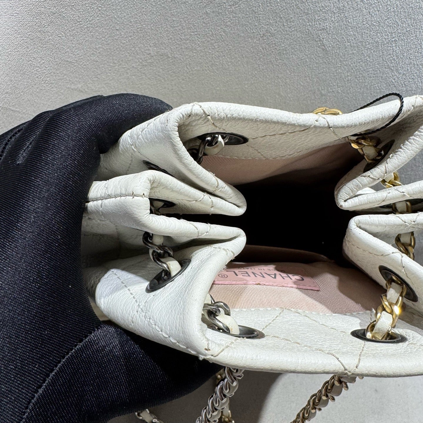 Chanel - Gabrielle Backpack - Aged calfskin and smooth leather - Beige - (Small)