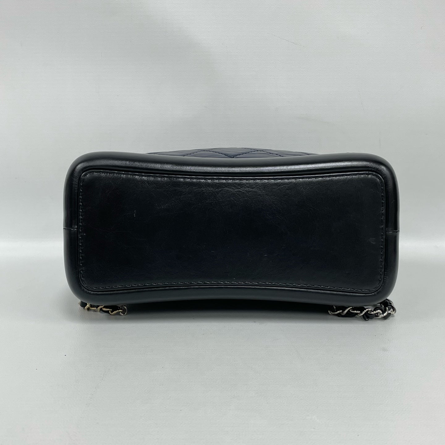 Chanel - Gabrielle Backpack - Aged calfskin leather and smooth calfskin leather - Blue and Black - (Medium)