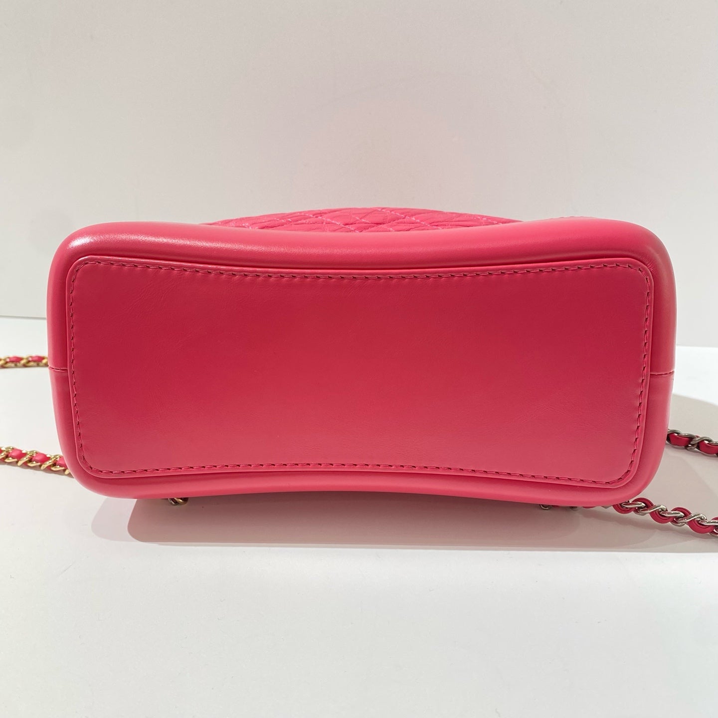 Chanel - Gabrielle Backpack - Aged calfskin leather and smooth leather - Deep Pink - (small)