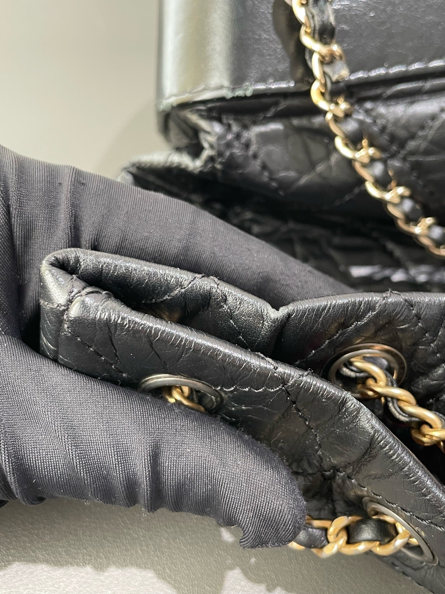 Chanel - Gabrielle Backpack - Leather - Black - (Medium)
