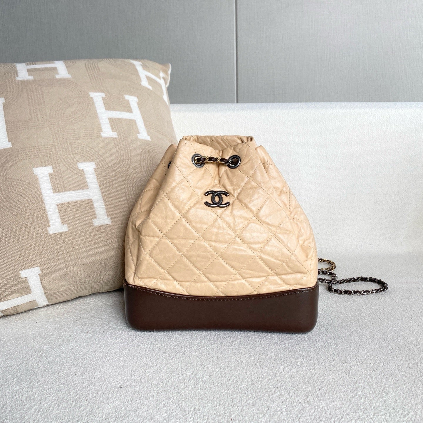Chanel - Gabrielle Backpack - Leather - Multicolour - (Small)