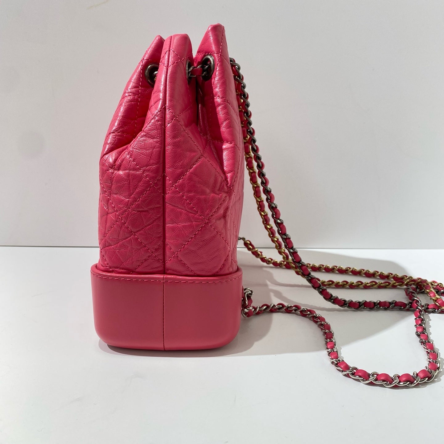 Chanel - Gabrielle Backpack - Leather - Pink - (small)