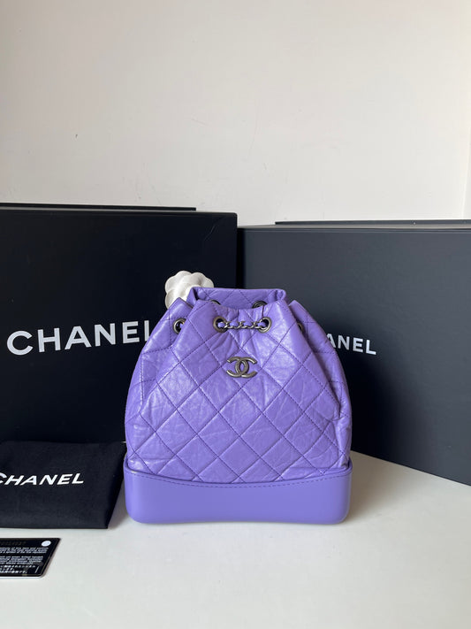 Chanel - Gabrielle - Calfskin - Purple - (small)