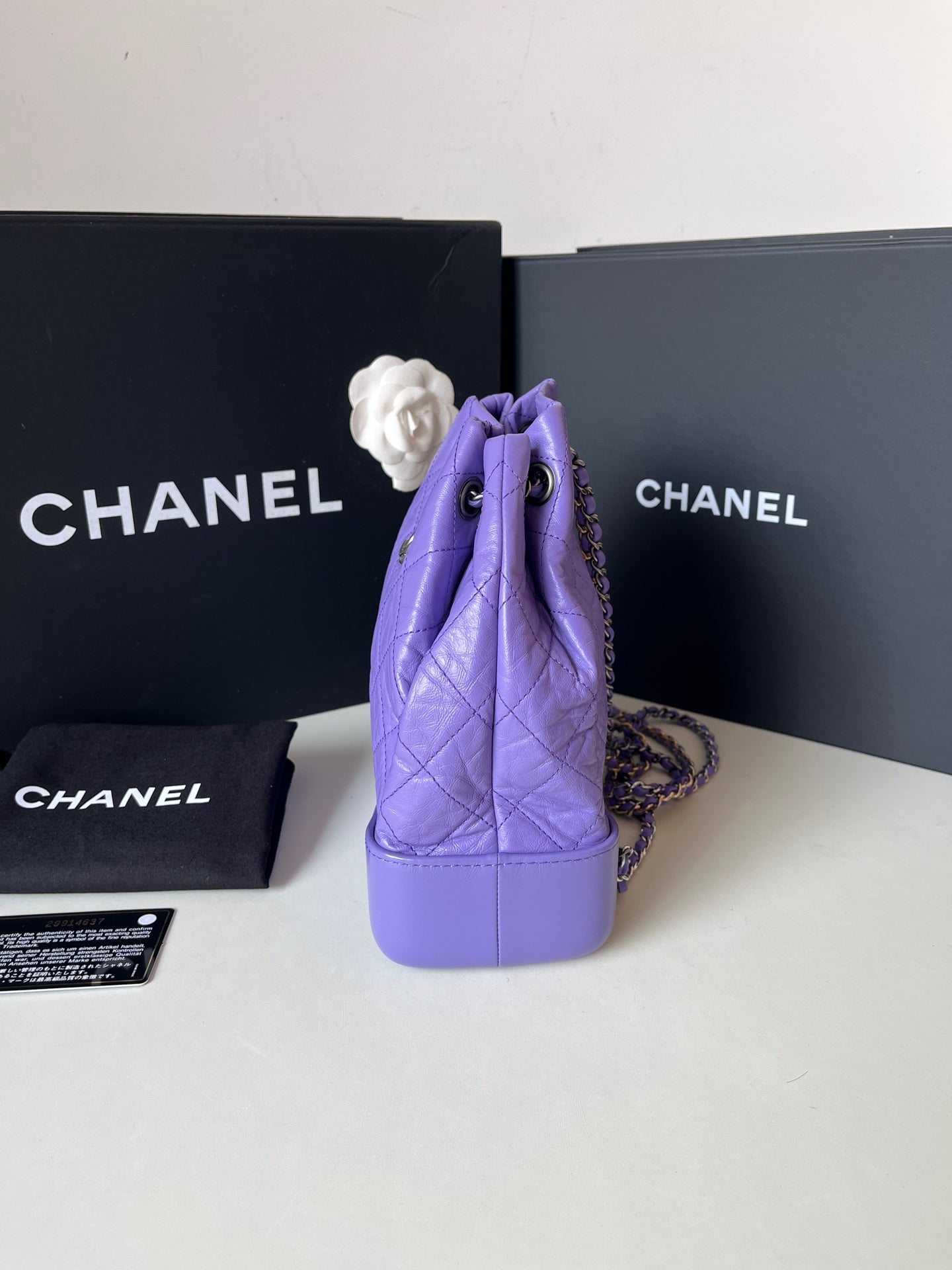 Chanel - Gabrielle - Calfskin - Purple - (small)