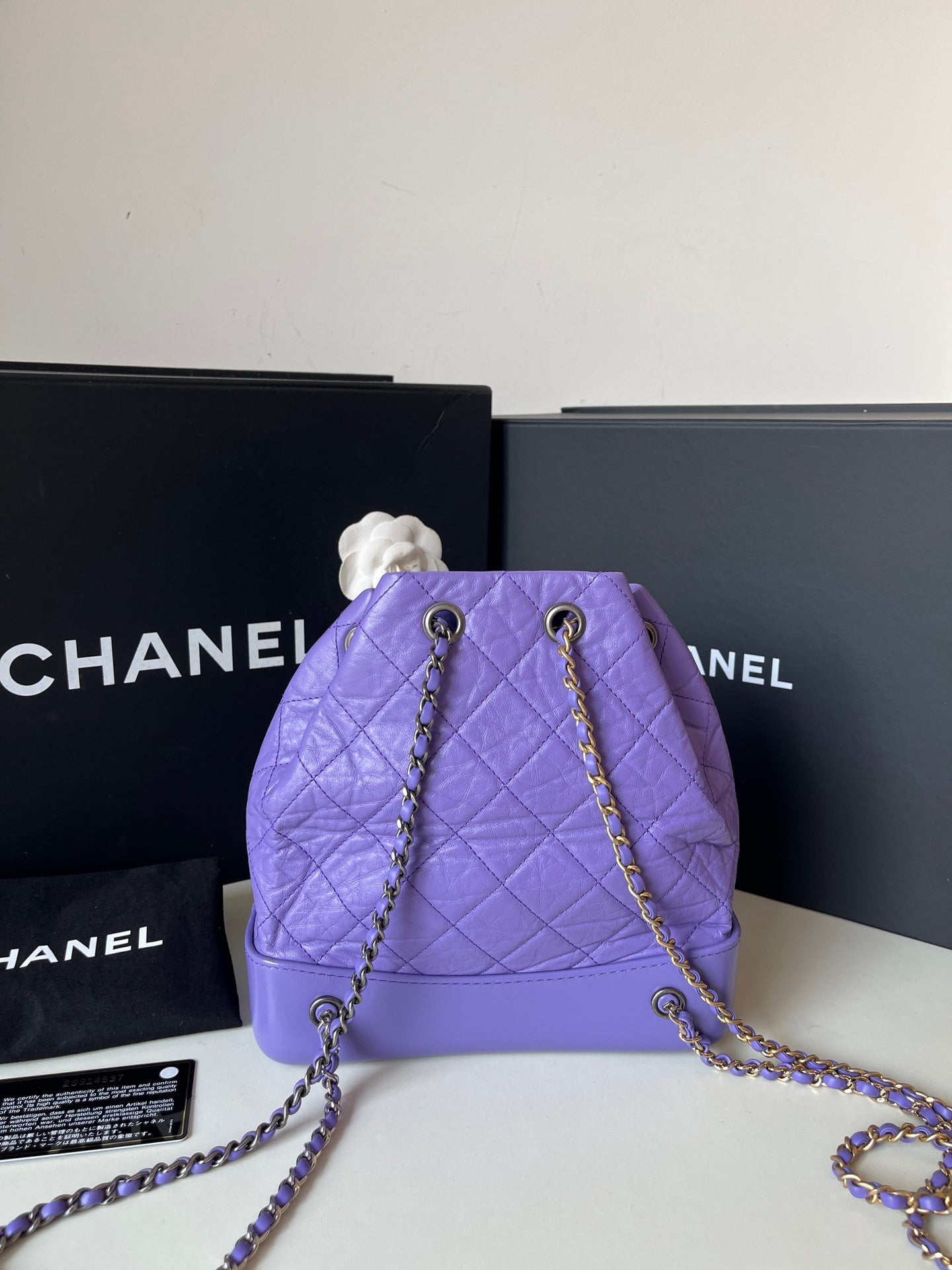 Chanel - Gabrielle - Calfskin - Purple - (small)