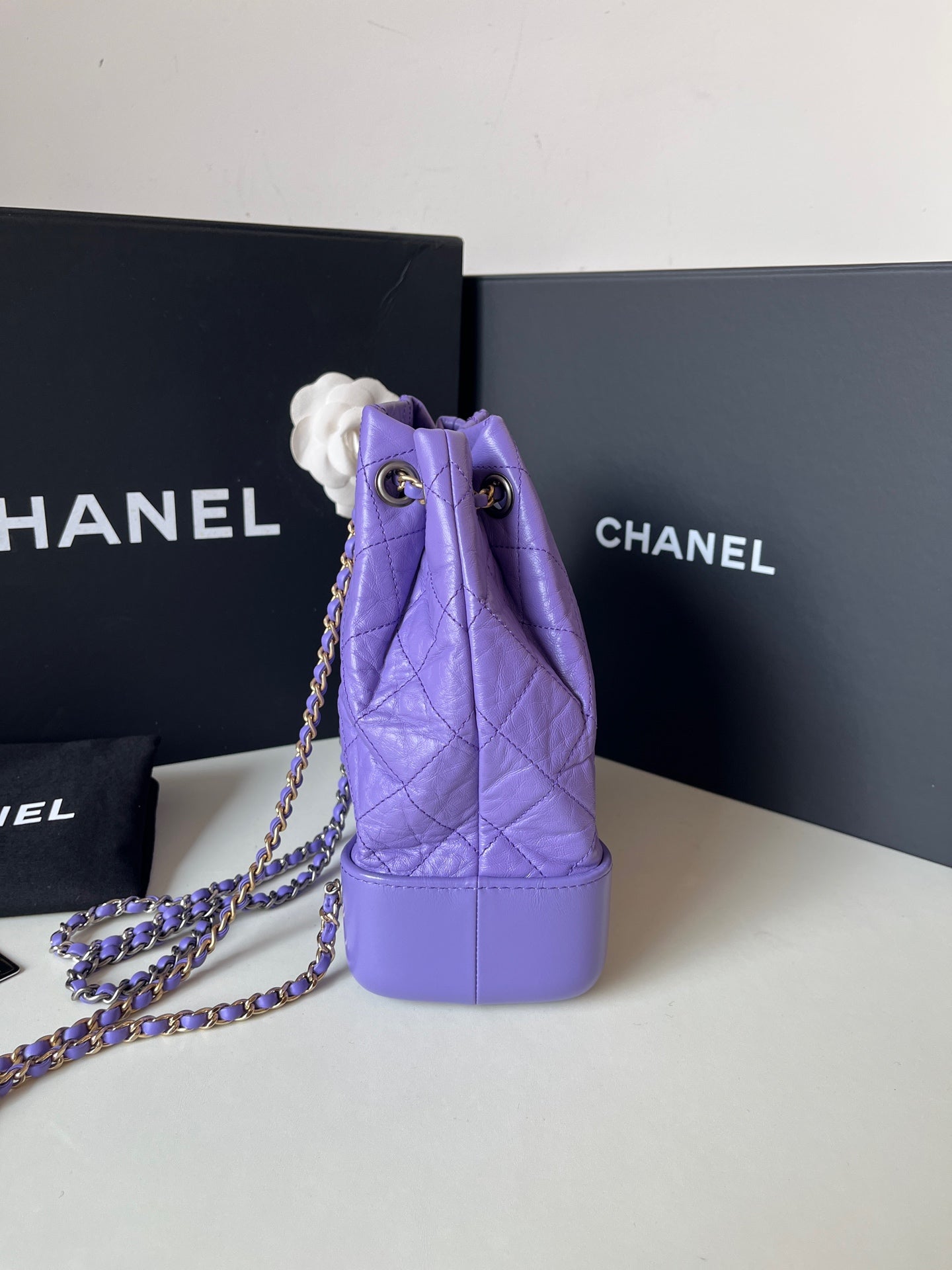 Chanel - Gabrielle - Calfskin - Purple - (small)