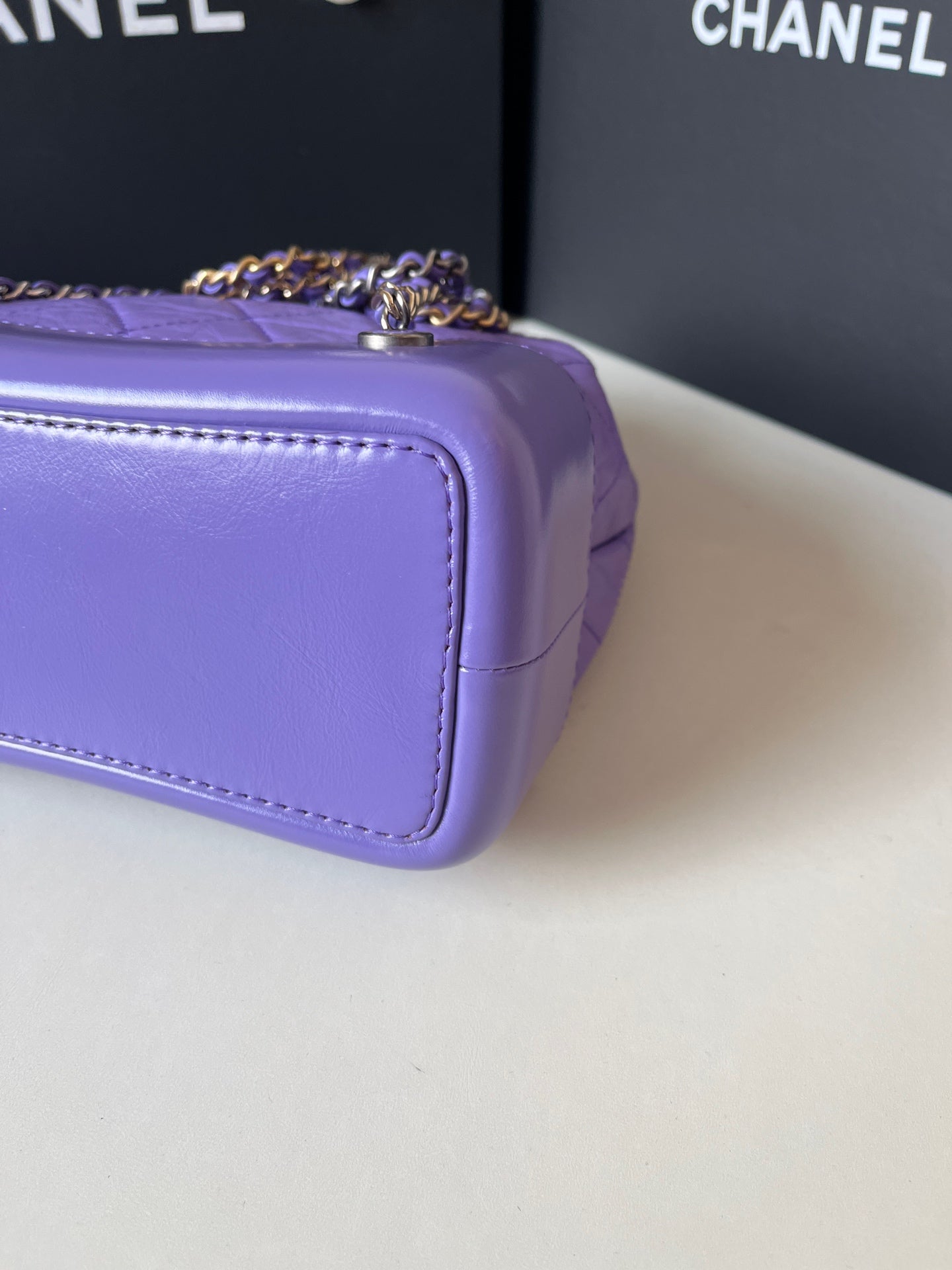 Chanel - Gabrielle - Calfskin - Purple - (small)