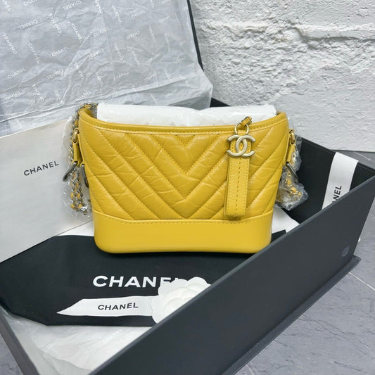 Chanel - Gabrielle - Calfskin - Yellow - (Small)