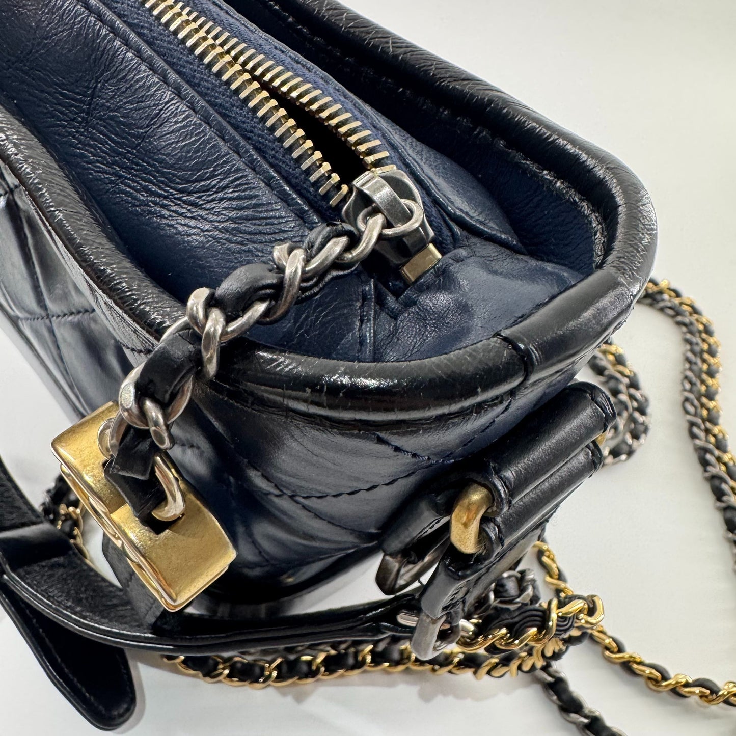Chanel - Gabrielle Hobo - Leather - Navy
