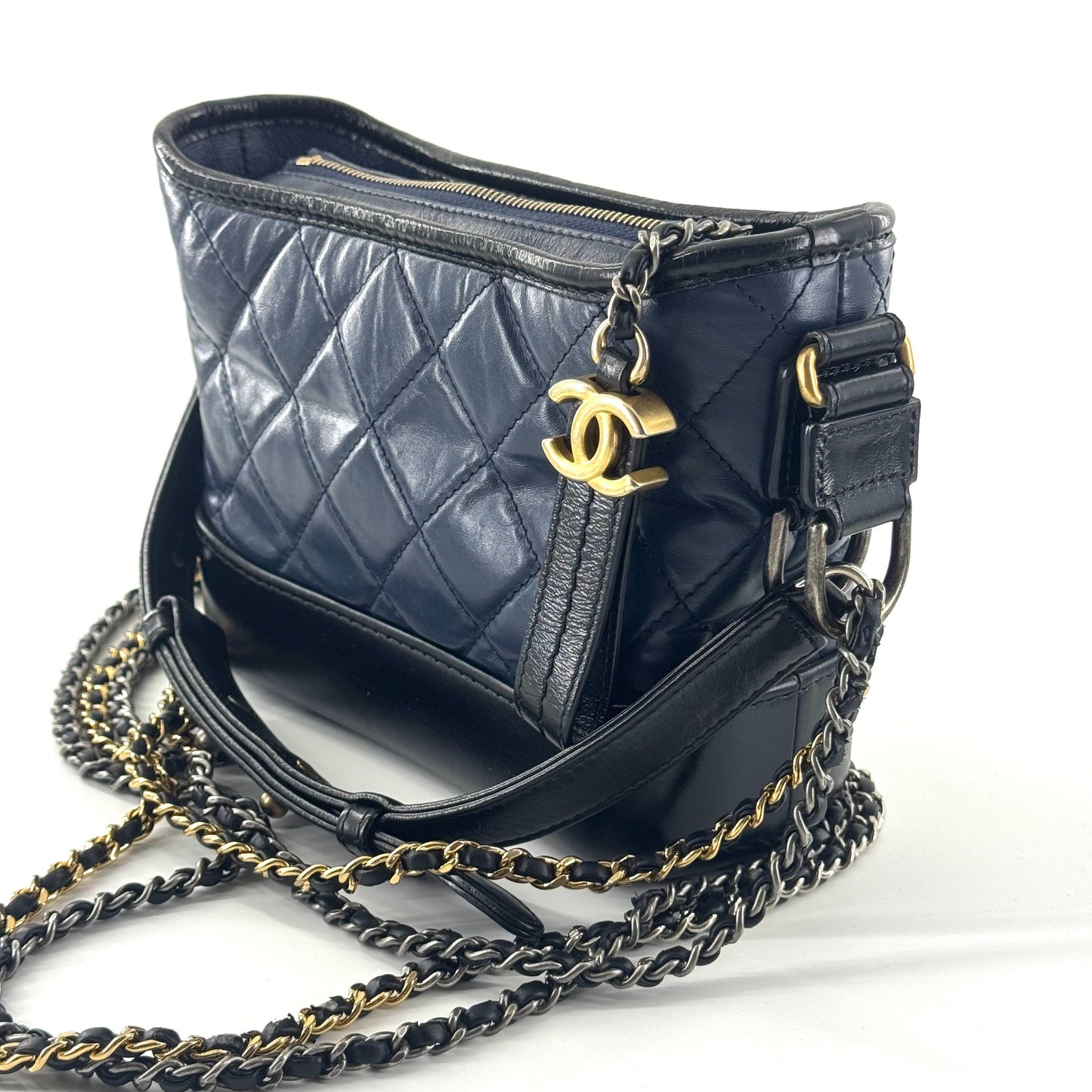 Chanel - Gabrielle Hobo - Leather - Navy