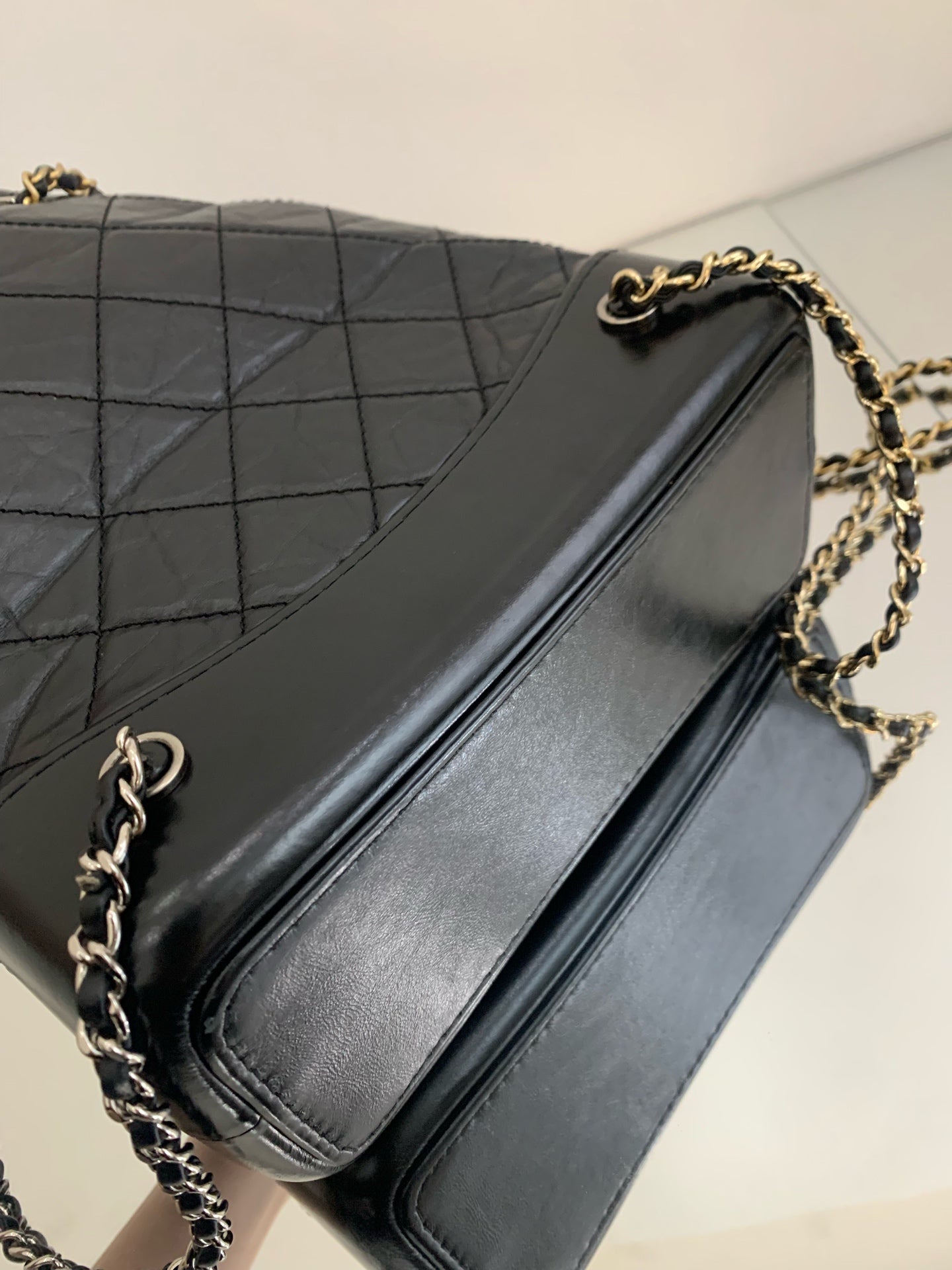 Chanel - Gabrielle Hobo Backpack - Cowhide leather - Black - (Small)
