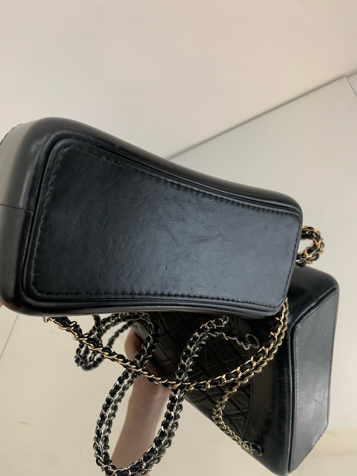 Chanel - Gabrielle Hobo Backpack - Cowhide leather - Black - (Small)