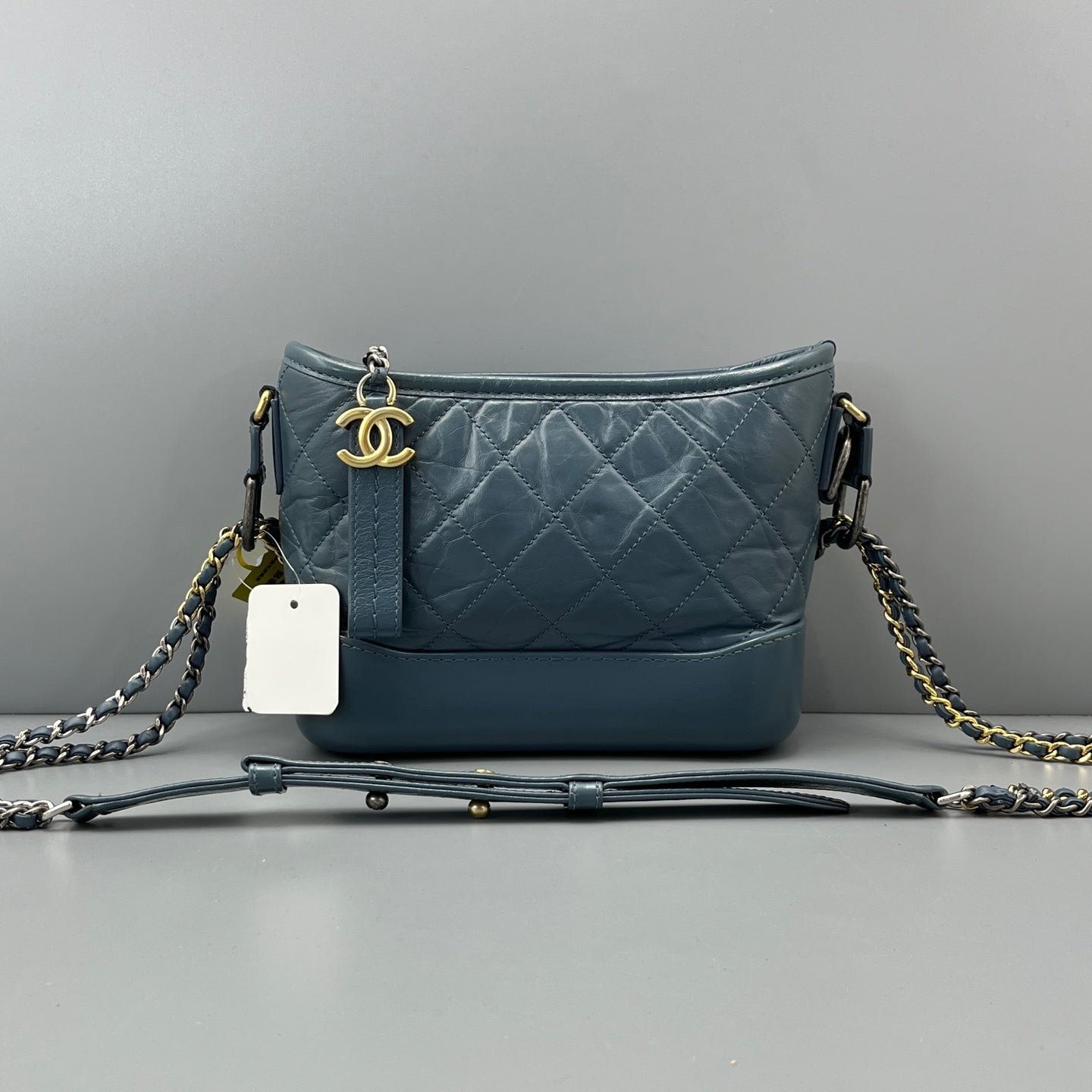 Chanel - Gabrielle Hobo Bag - Leather - Blue