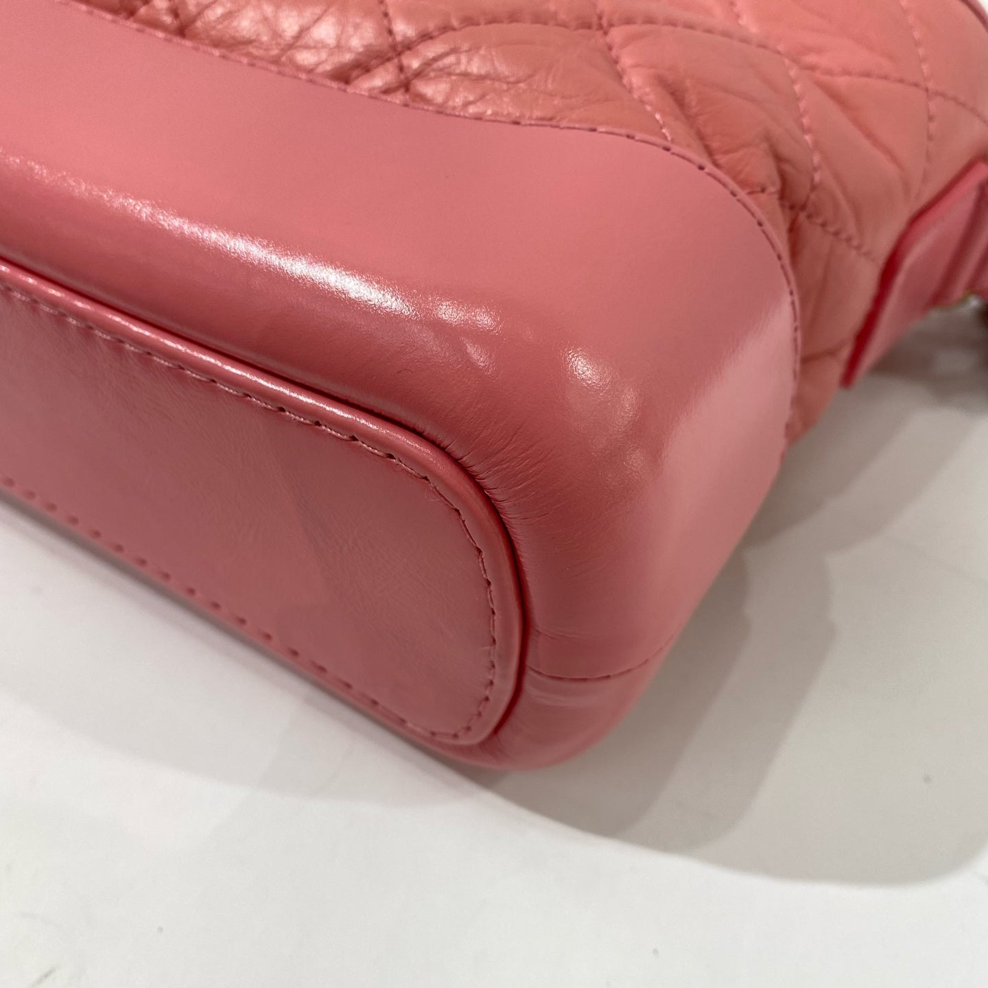 Chanel - Gabrielle Hobo Bag - Aged calfskin and smooth calfskin leather - Pink - (Mini)