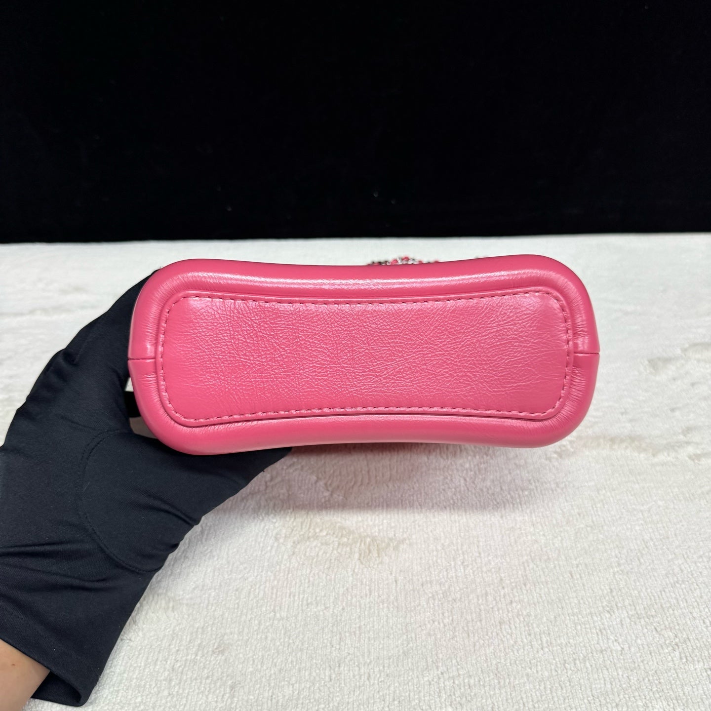 Chanel - Gabrielle Hobo Bag - Aged calfskin leather - Pink - (small)