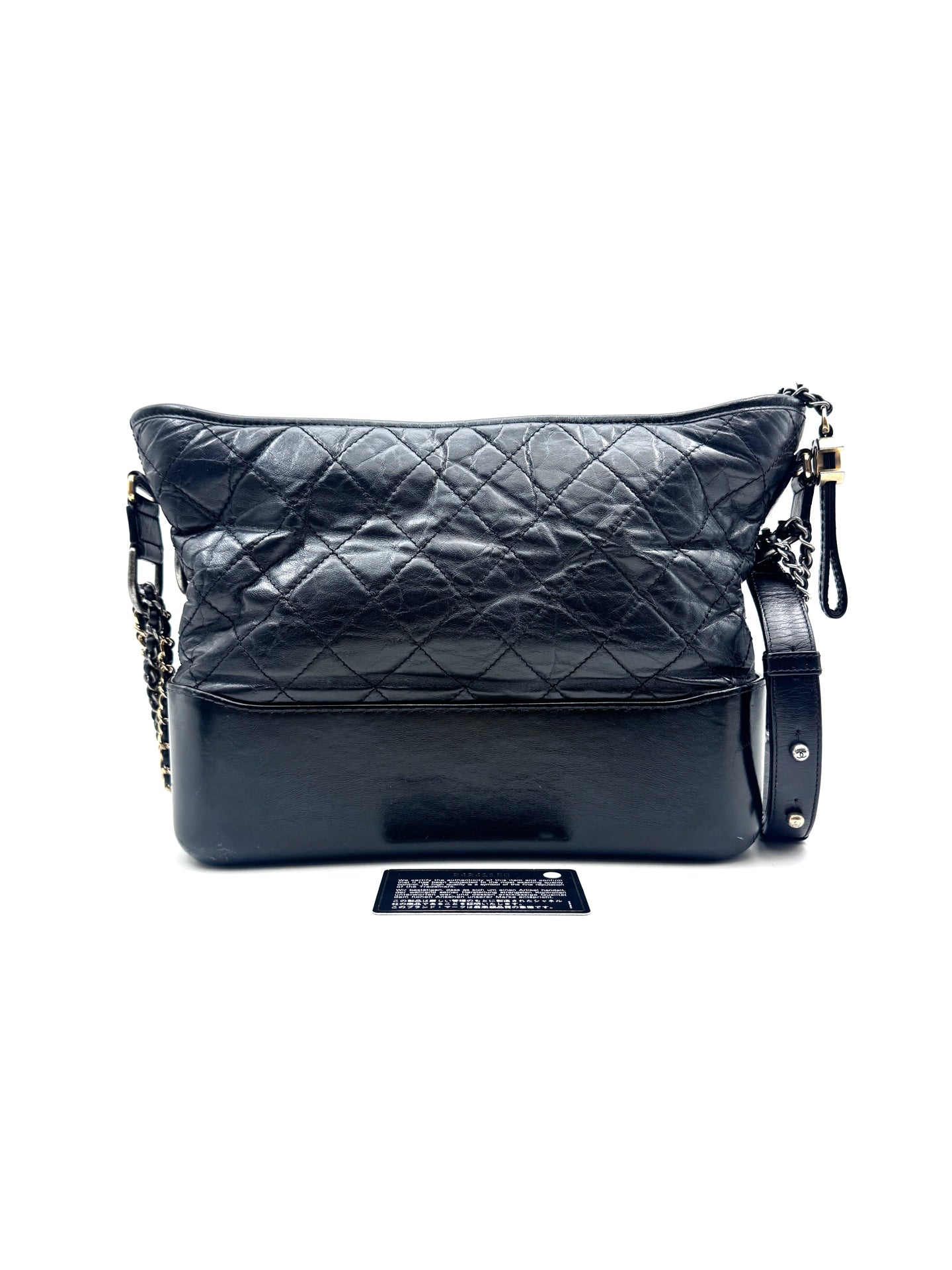 Chanel - Gabrielle Hobo Bag - Calfskin leather - Black - (Medium)