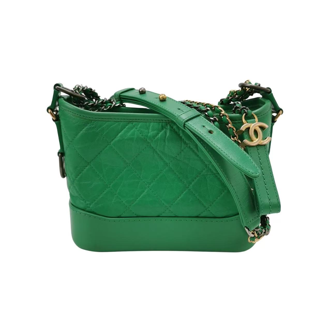 Chanel - Gabrielle Hobo Bag - Calfskin leather - Green - (Small)
